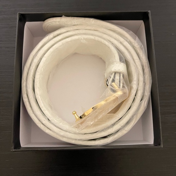 Green Red and White striped Belt with Gold Logo 42-44 men - Picture 9 of 9